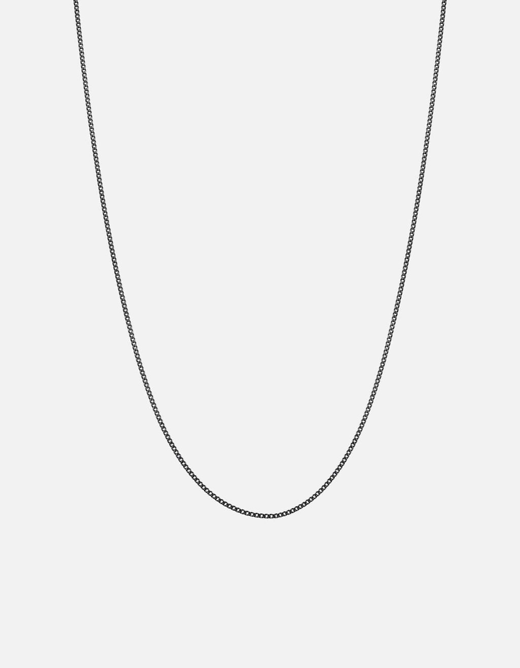 1.3mm Cuban Curb Chain Necklace, Sterling Silver