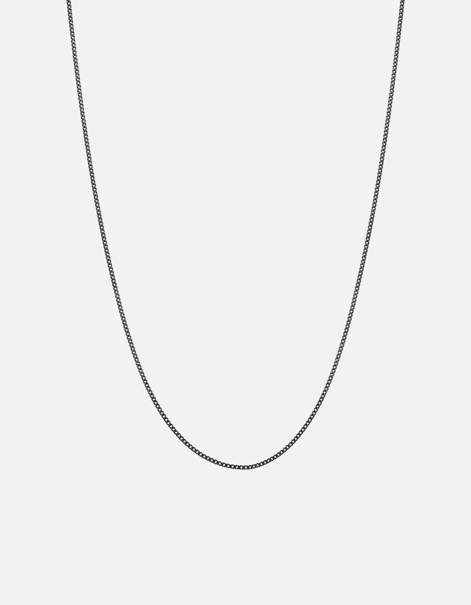1.3mm Cuban Curb Chain Necklace, Sterling Silver