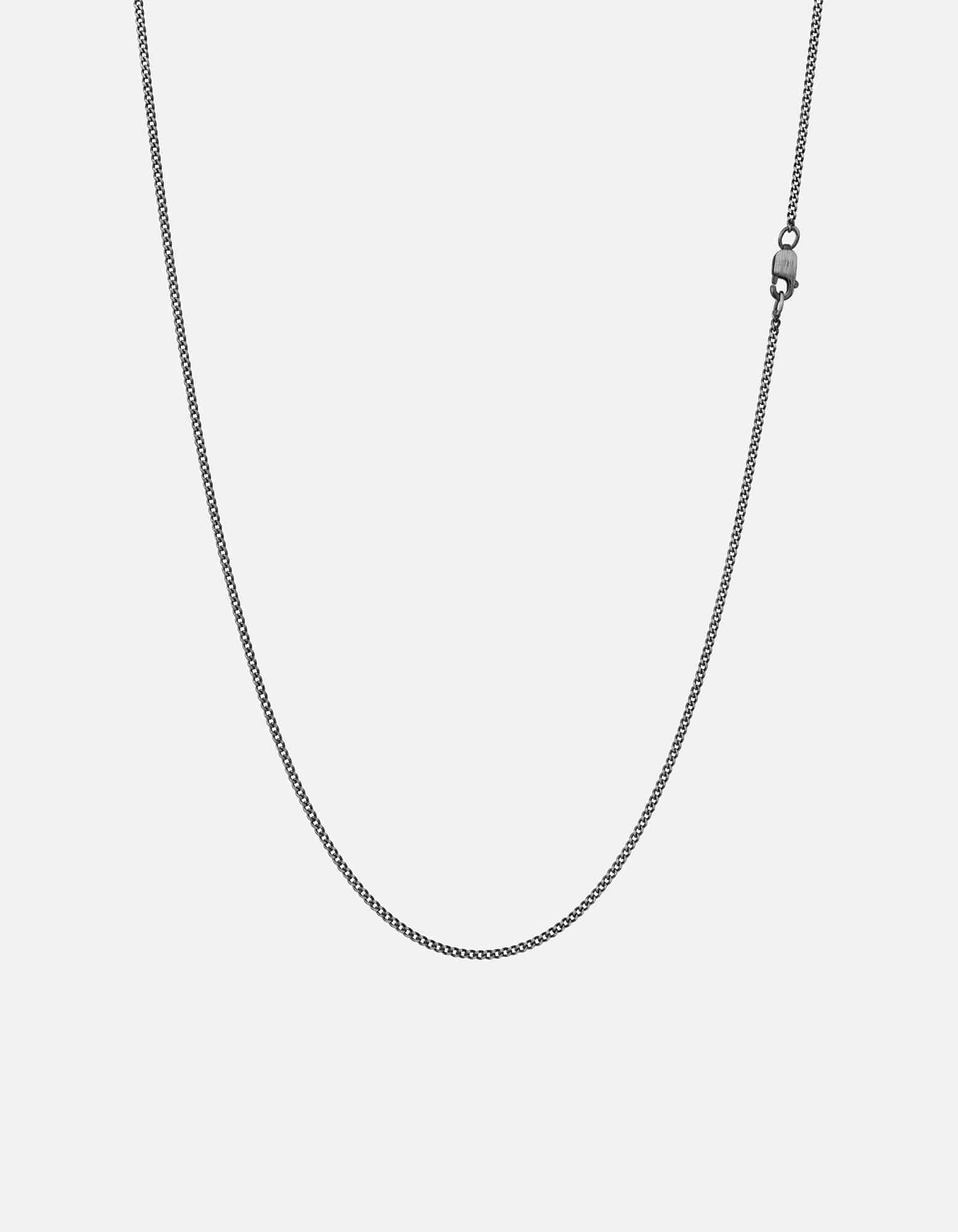 1.3mm Cuban Curb Chain Necklace, Sterling Silver