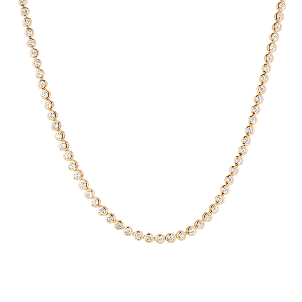 Diamond Bezel Tennis Necklace