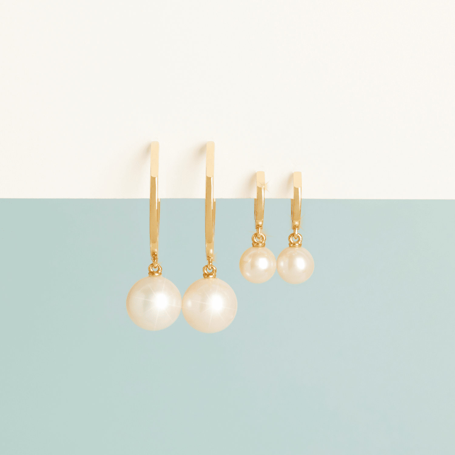 Pearl Hoop Earrings