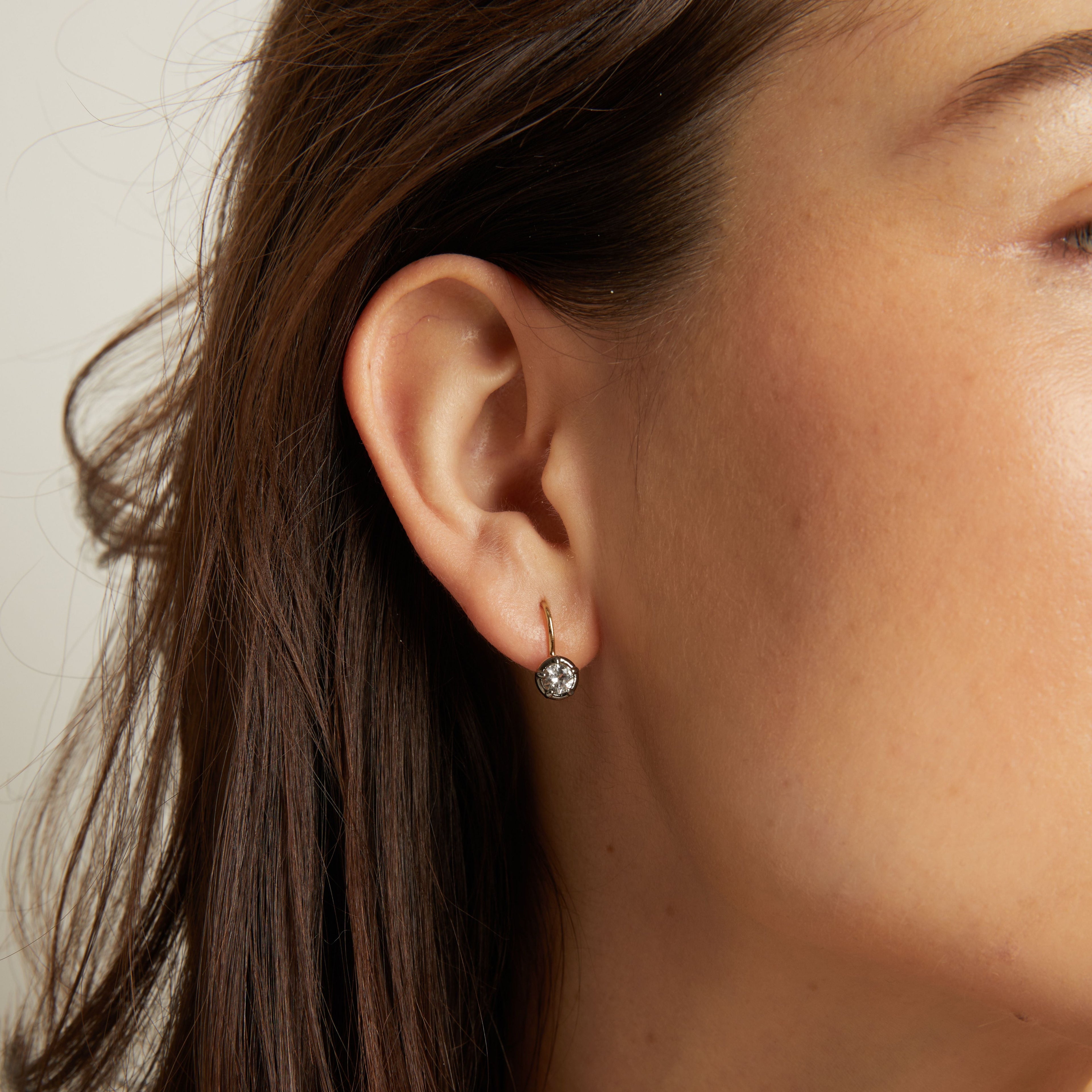 Black Rhodium Georgian Drop Earrings