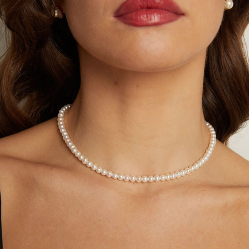 Aurate x Marilyn Monroe: Pearl Choker Necklace