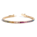 Ombré Rainbow Baguette Tennis Bracelet