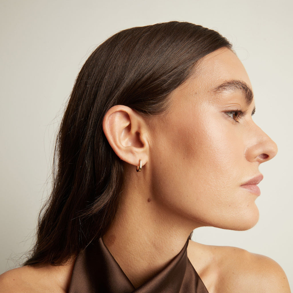 Tapered Huggie Earrings