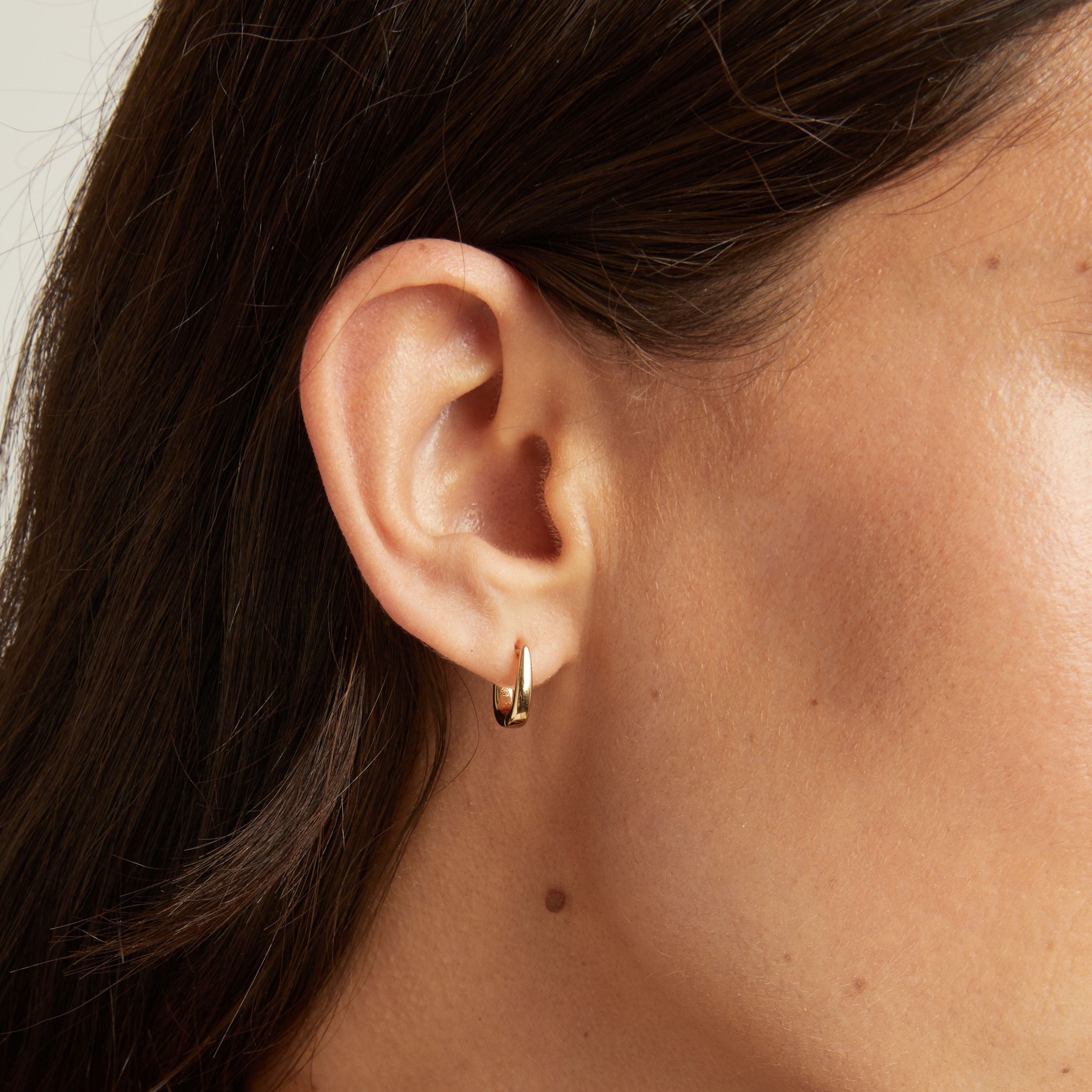 Tapered Huggie Earrings
