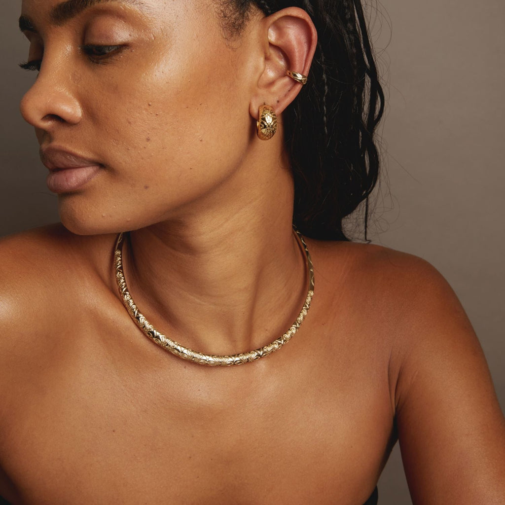 Aurate x Frye: Western Stitch Collar Necklace