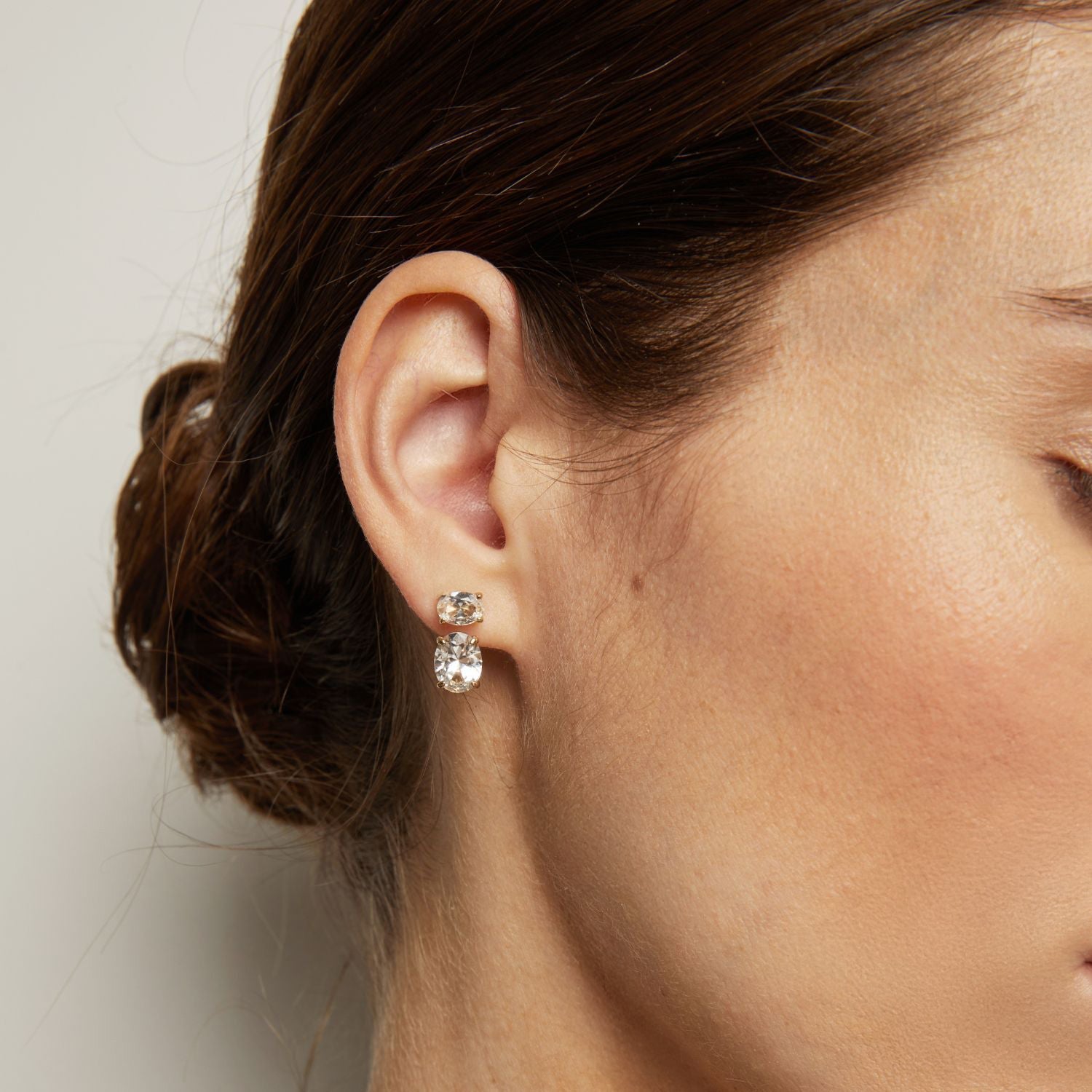 Lab Grown White Sapphire Ear Jacket