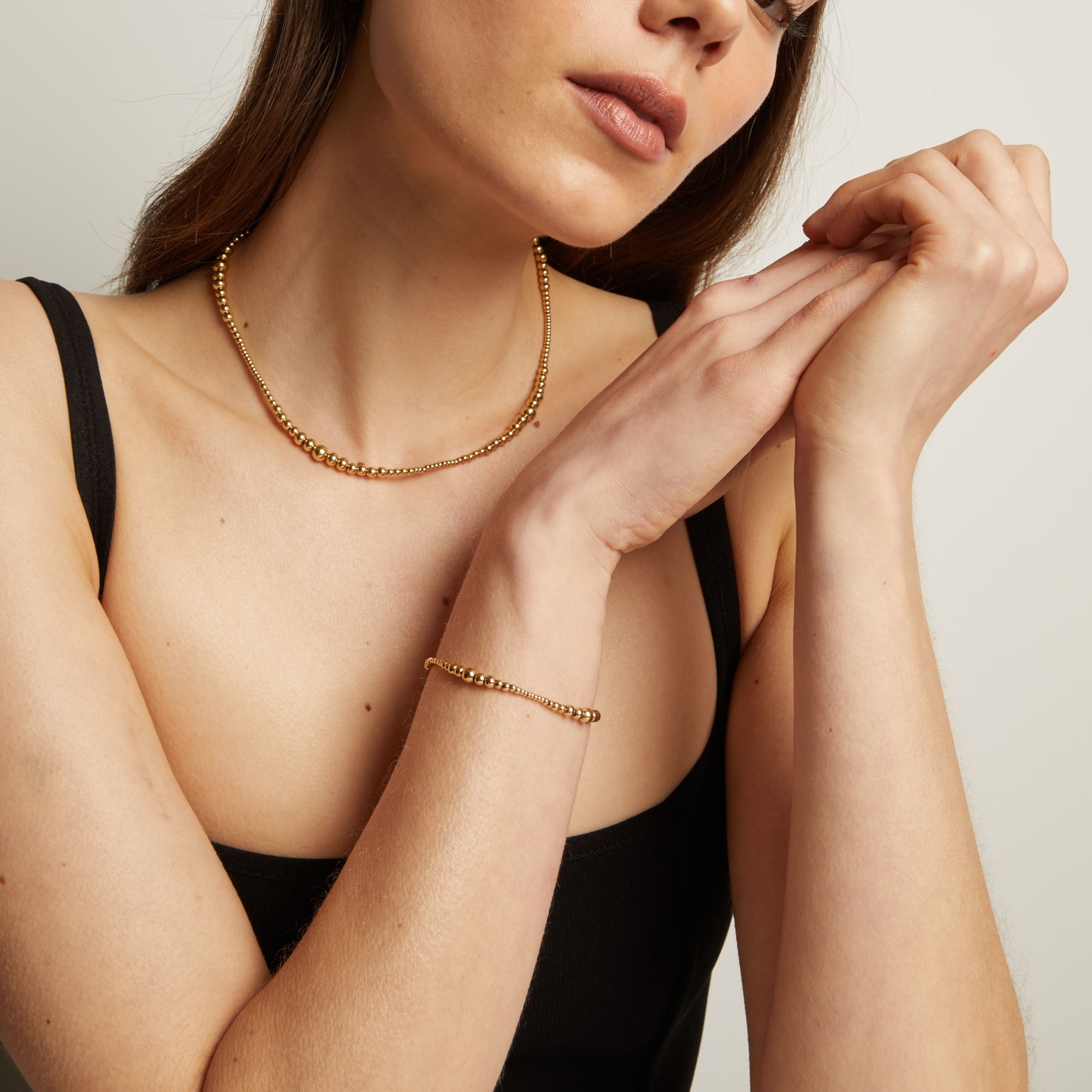 Graduated Ball Chain Bracelet