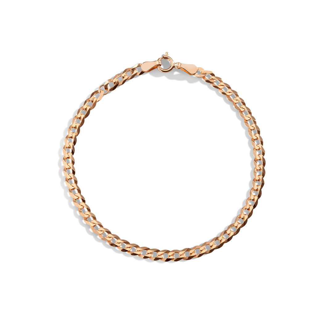 Large Gold Curb Chain Anklet