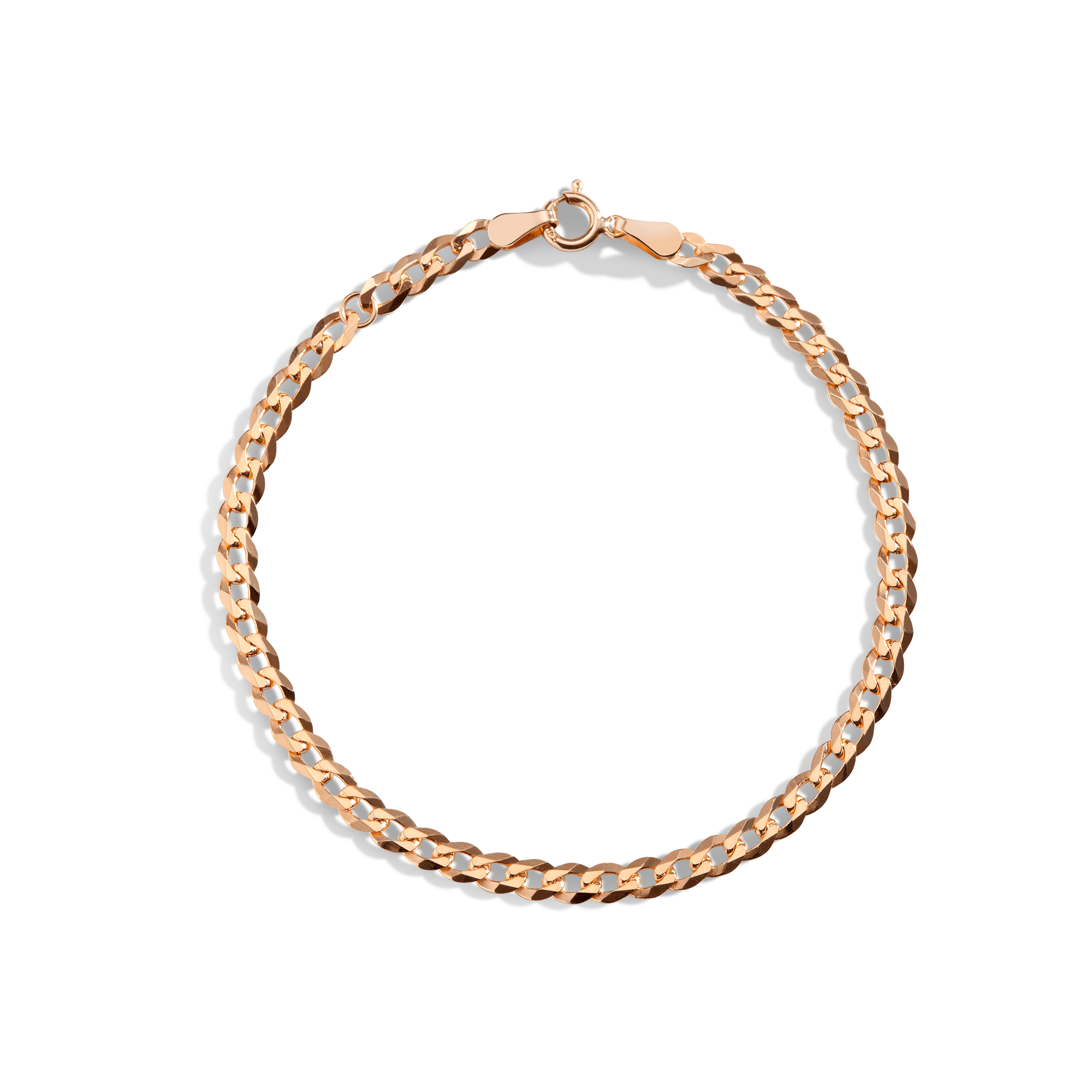 Large Gold Curb Chain Anklet