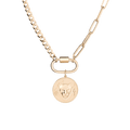 AURATE X KERRY: Lioness Pendant Necklace Vermeil Yellow Gold First
