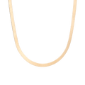 Gold Herringbone Chain Necklace - 5mm