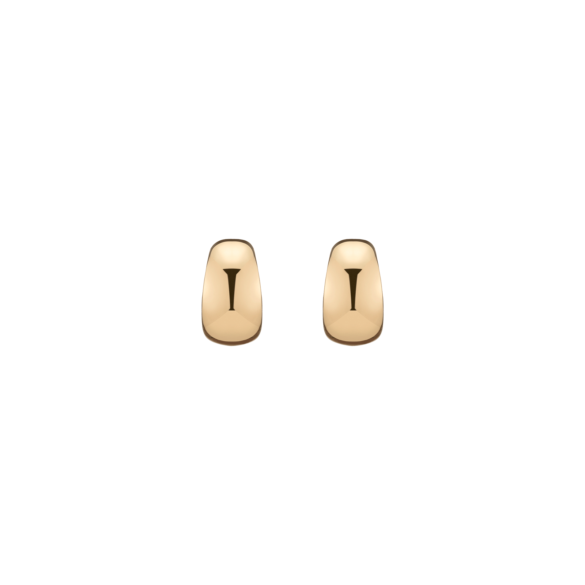 Gold Smooth Arch Hoops Small
