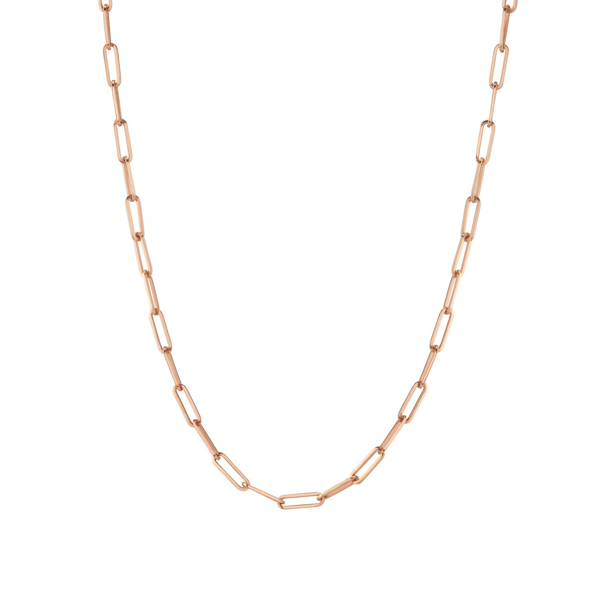 Large Chain Necklace Rose Gold Vermeil 14K 18K 16in 18in 22in First