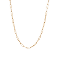 Large Chain Necklace Yellow Gold Vermeil 14K 14K Lightweight 16in 18in 22in First
