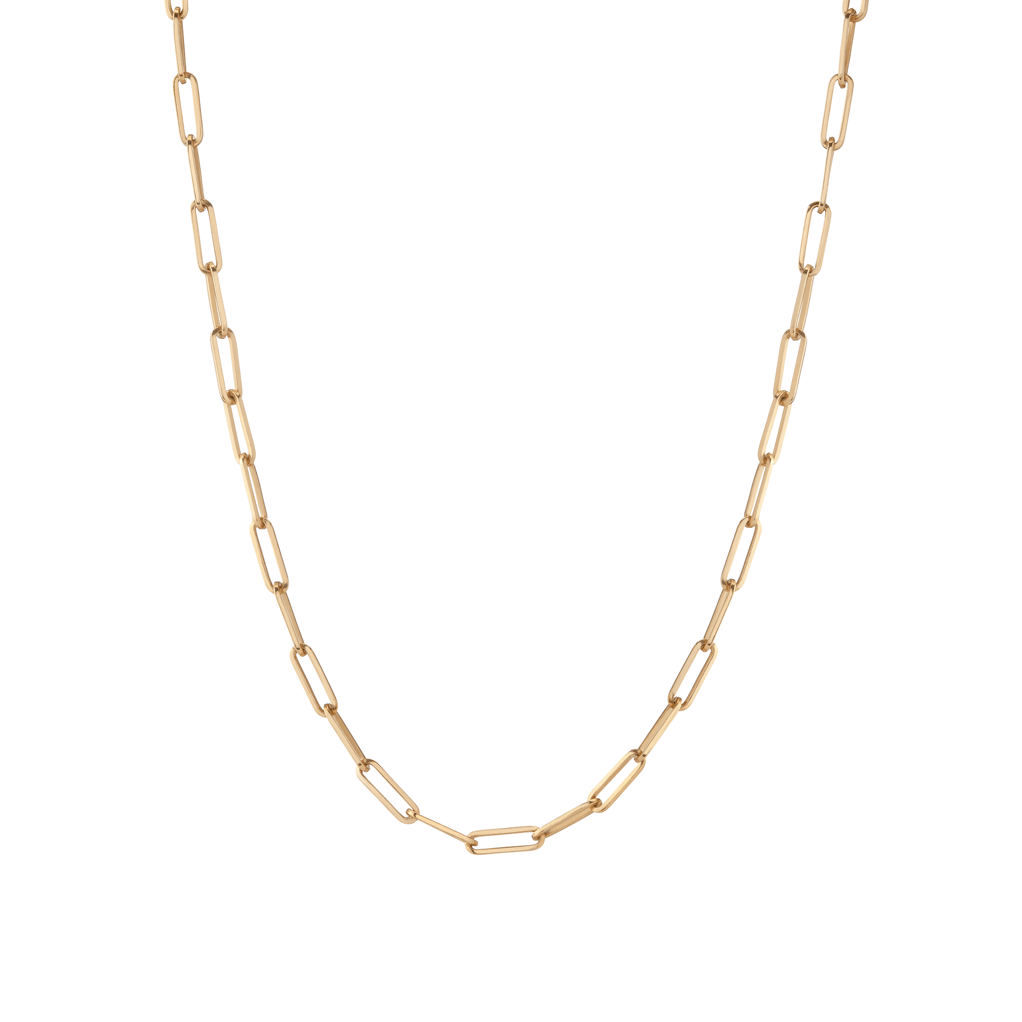 Large Chain Necklace Yellow Gold Vermeil 14K 14K Lightweight 16in 18in 22in First