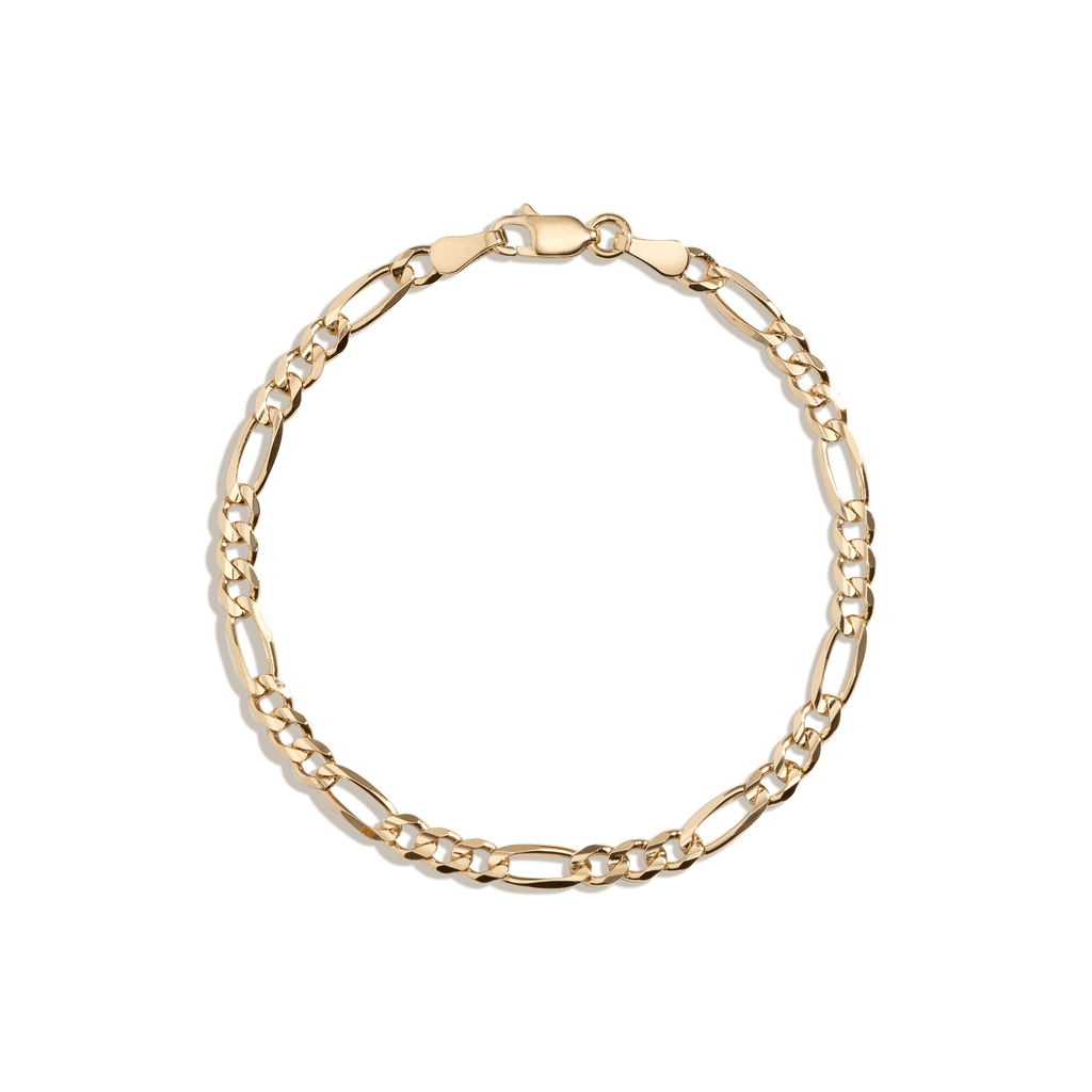 Large Gold Figaro Chain Anklet