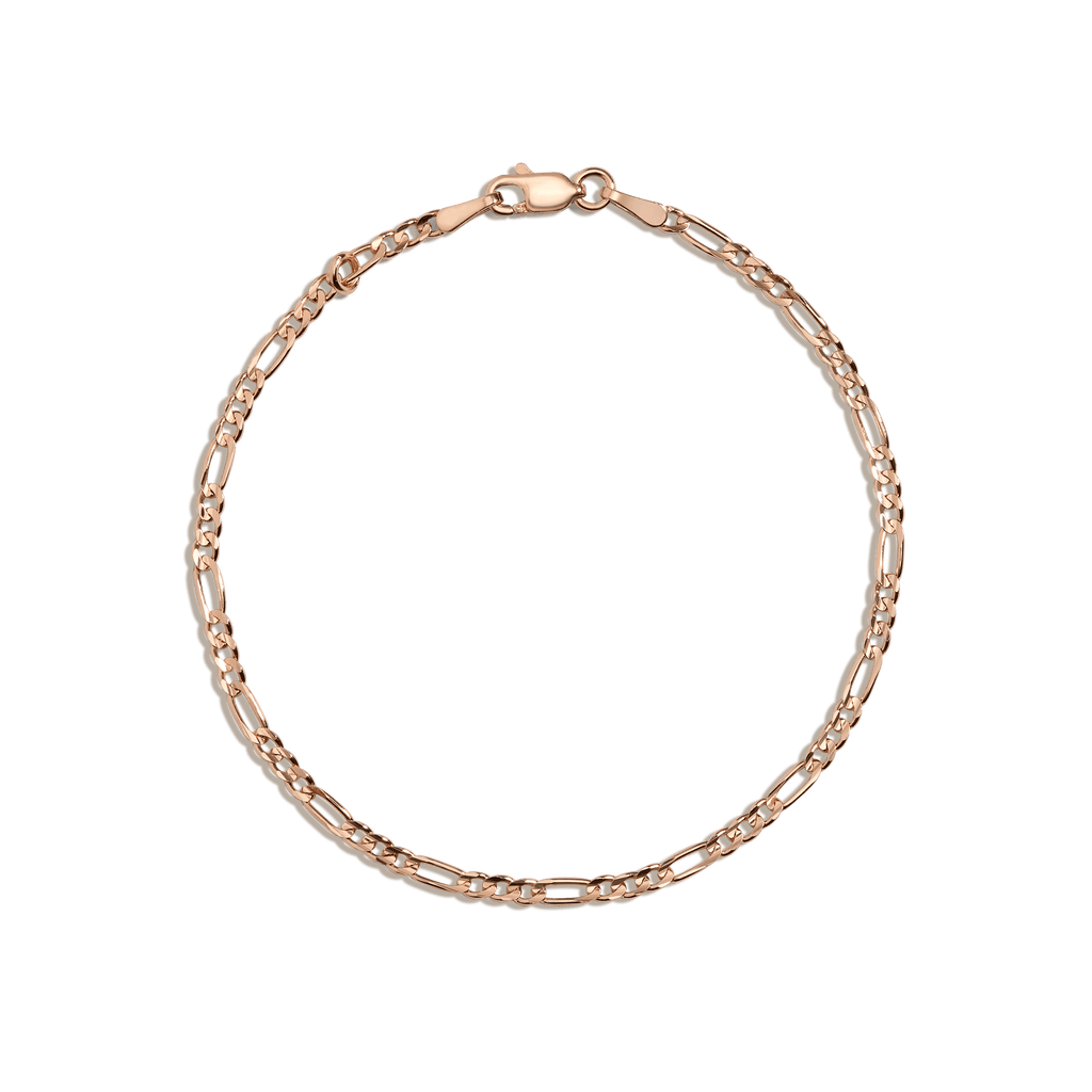 Medium Gold Figaro Chain Bracelet