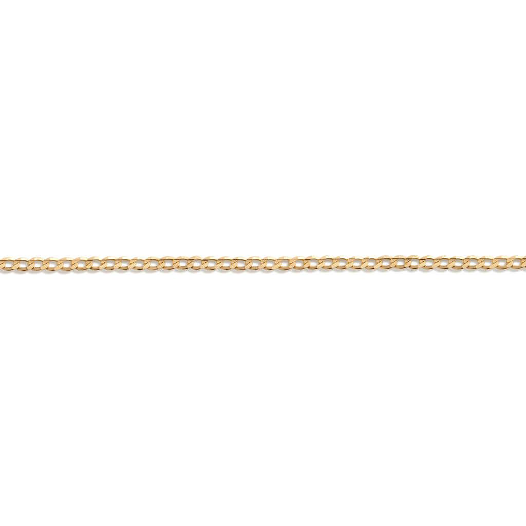 Medium Curb Chain Bracelet Vermeil 14K Yellow Gold First
