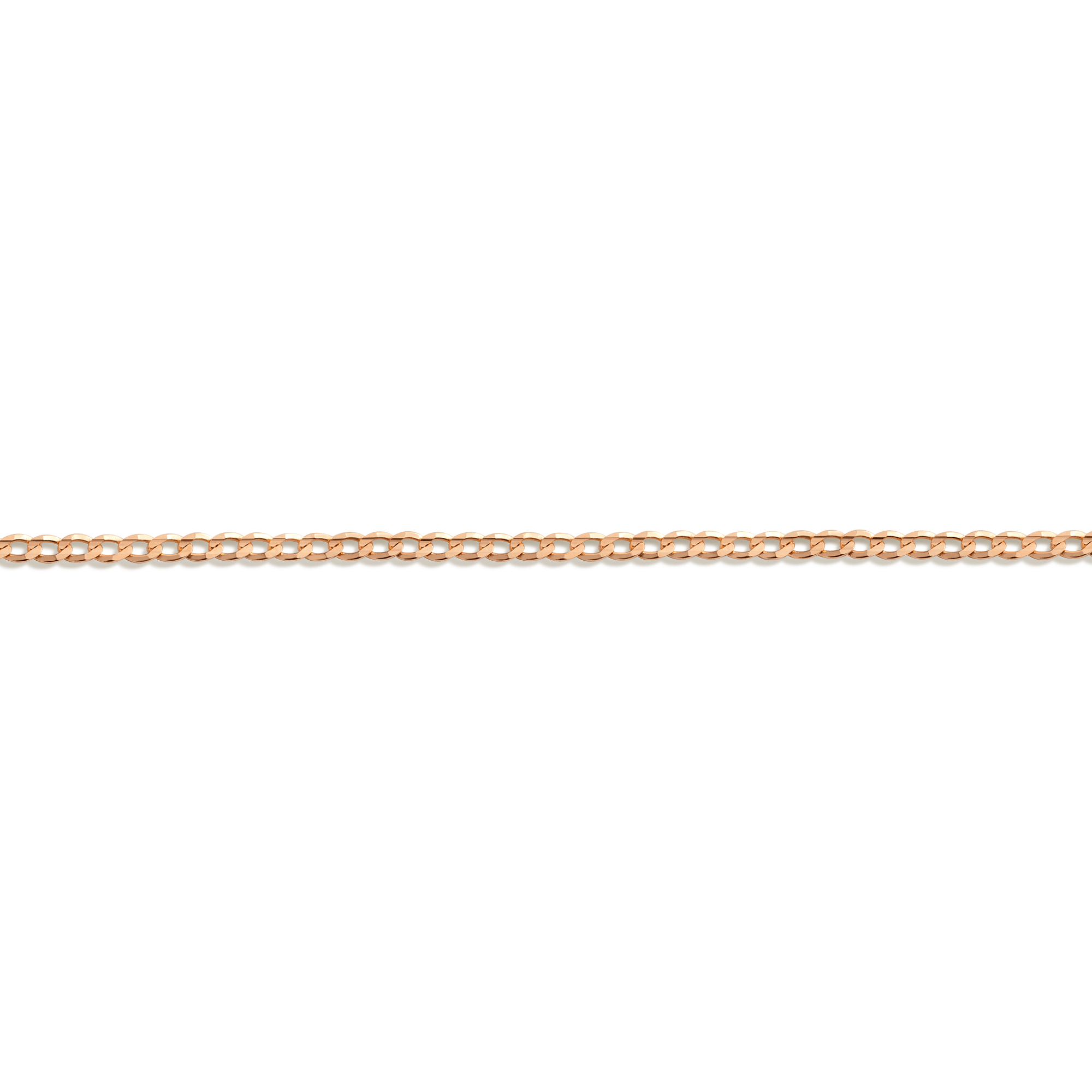 Medium Curb Chain Bracelet Vermeil 14K Rose Gold First