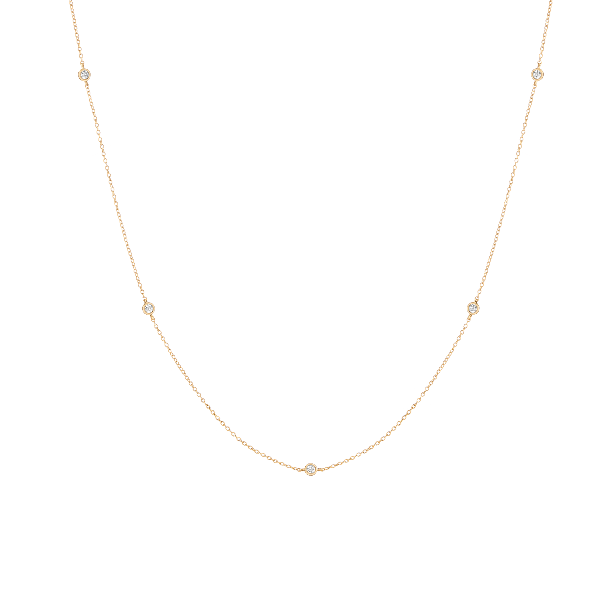 Lab Grown Diamond Station Necklace