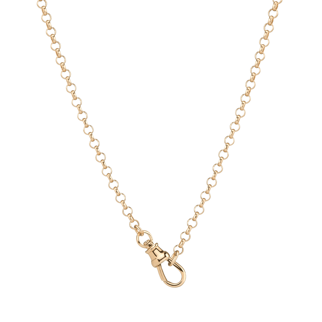 Gold Rolo Chain Necklace