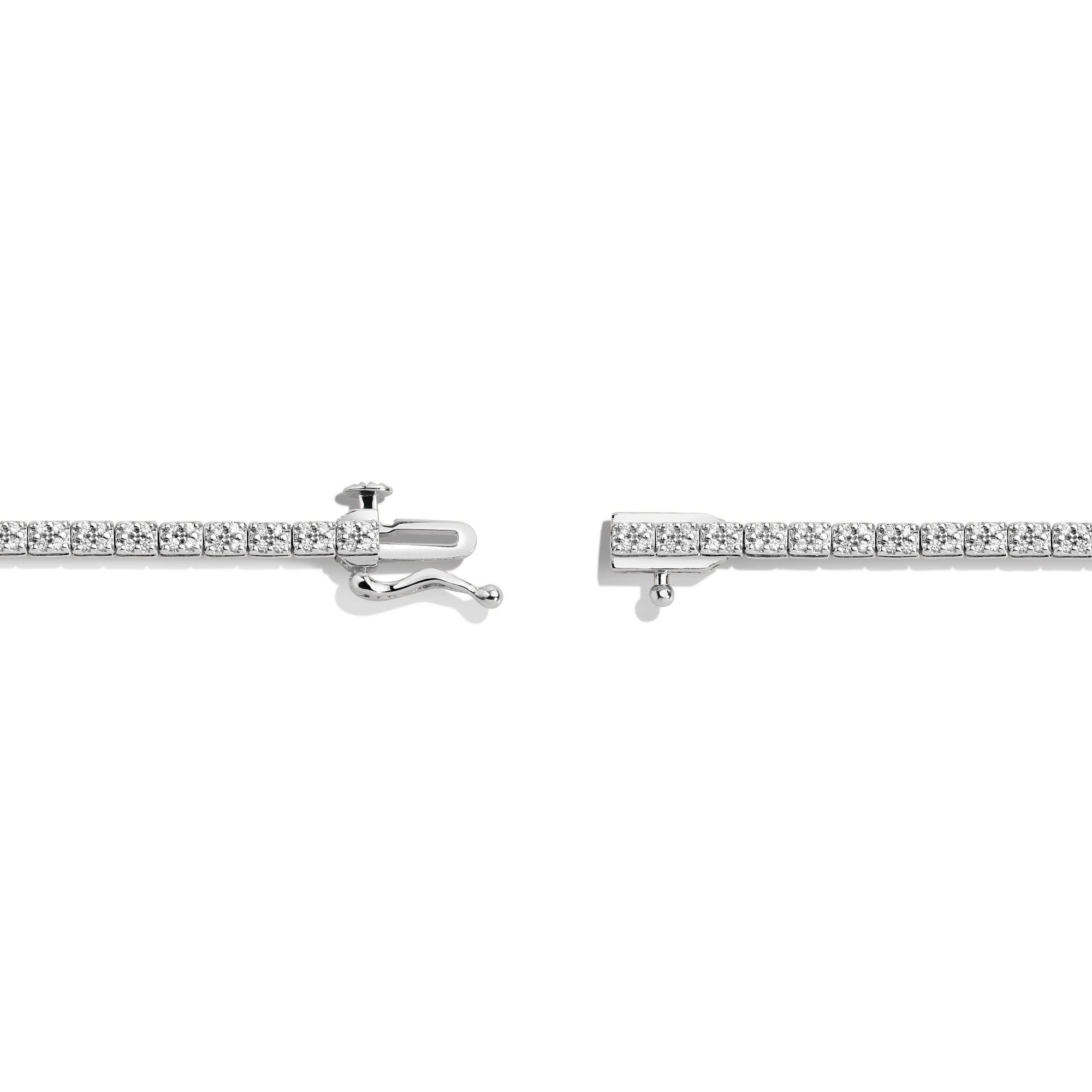 Diamond Cluster Tennis Bracelet