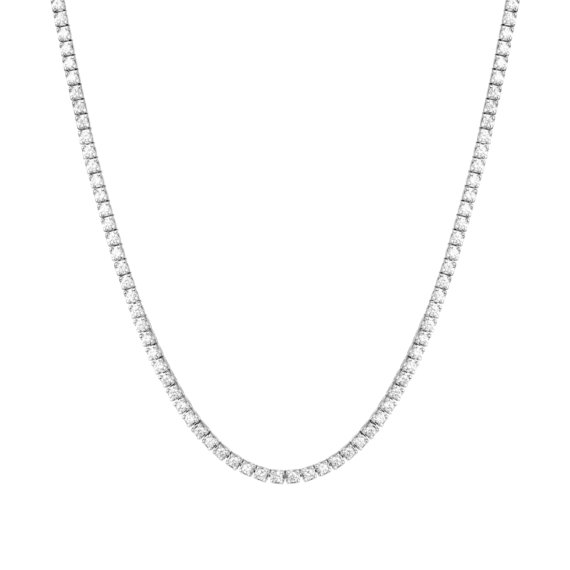 Classic Diamond Tennis Necklace