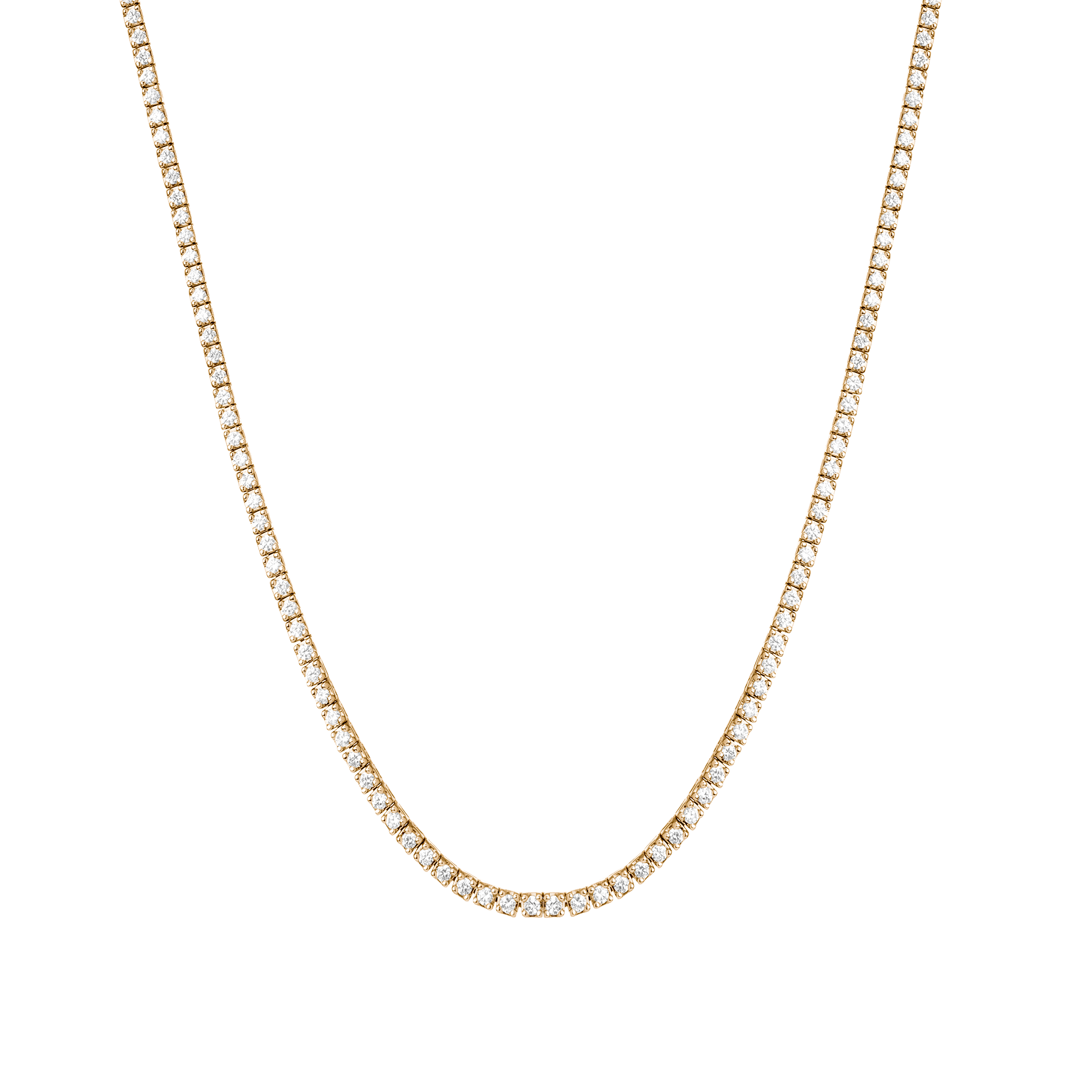 Classic Lab Grown Diamond Tennis Necklace - 5ct (Large)