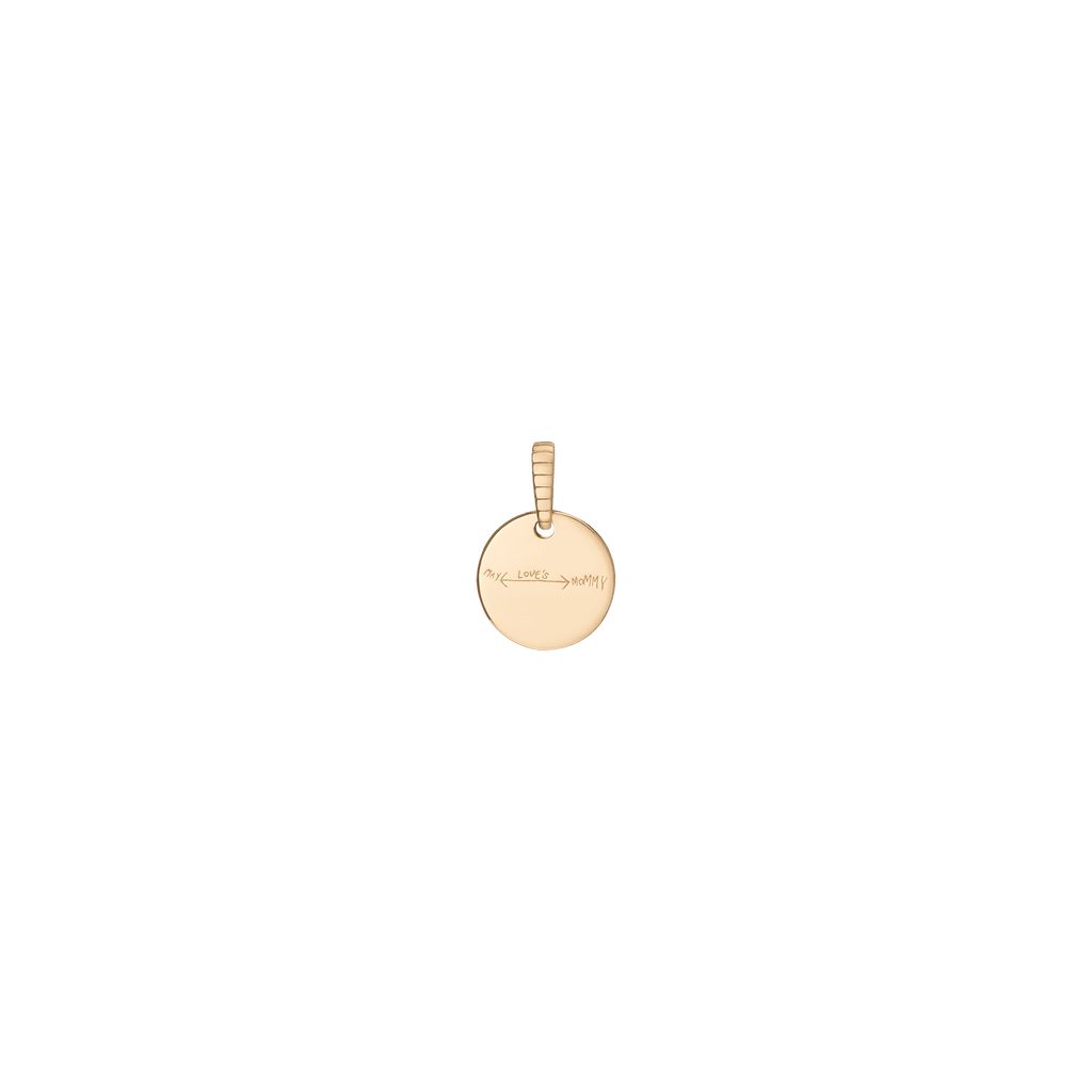 Story in Gold Engraved Pendant