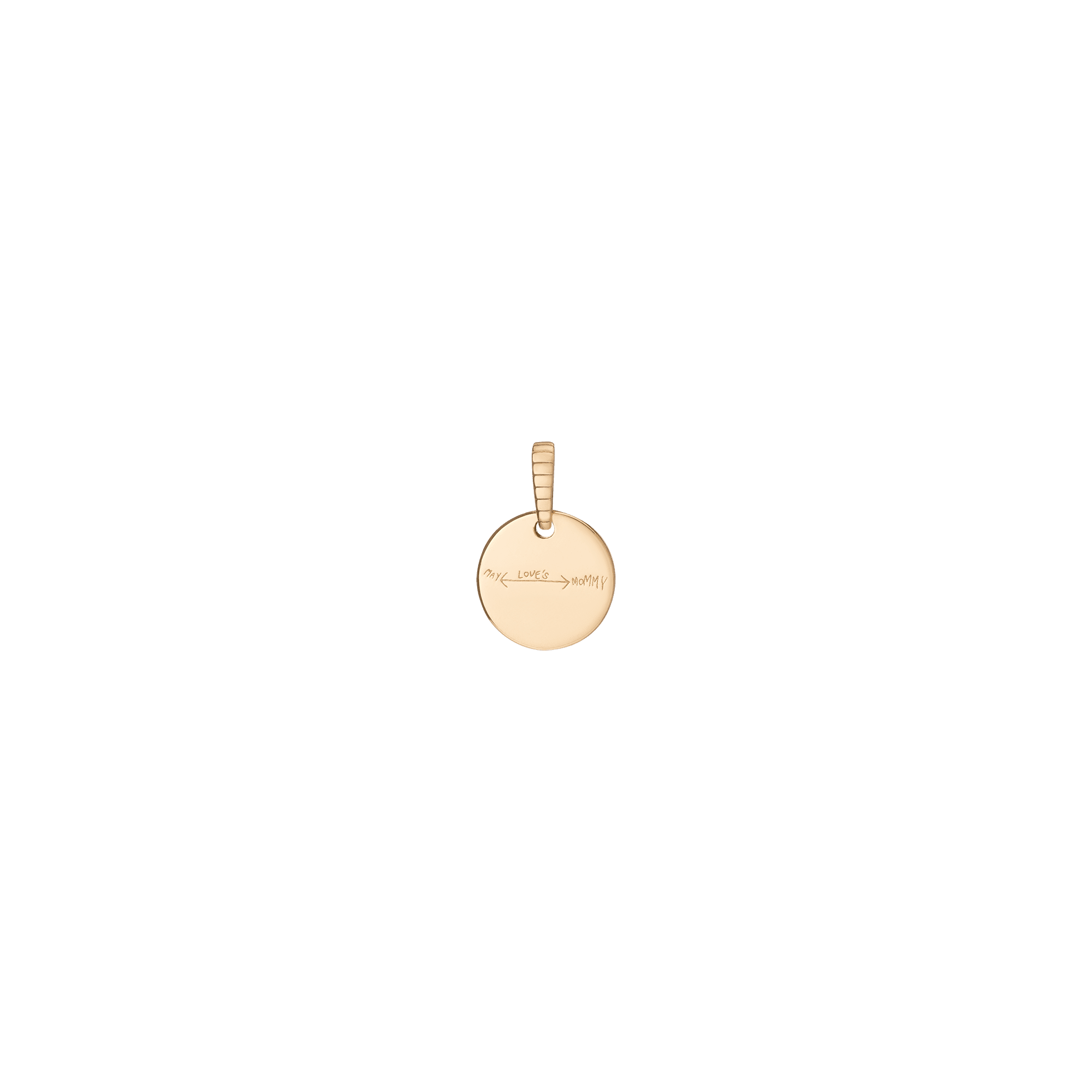 Story in Gold Engraved Pendant