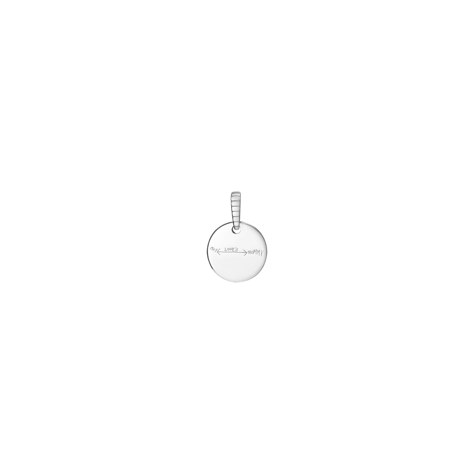 Story in Gold Engraved Pendant
