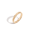 Mini Quilted Gold Ring
