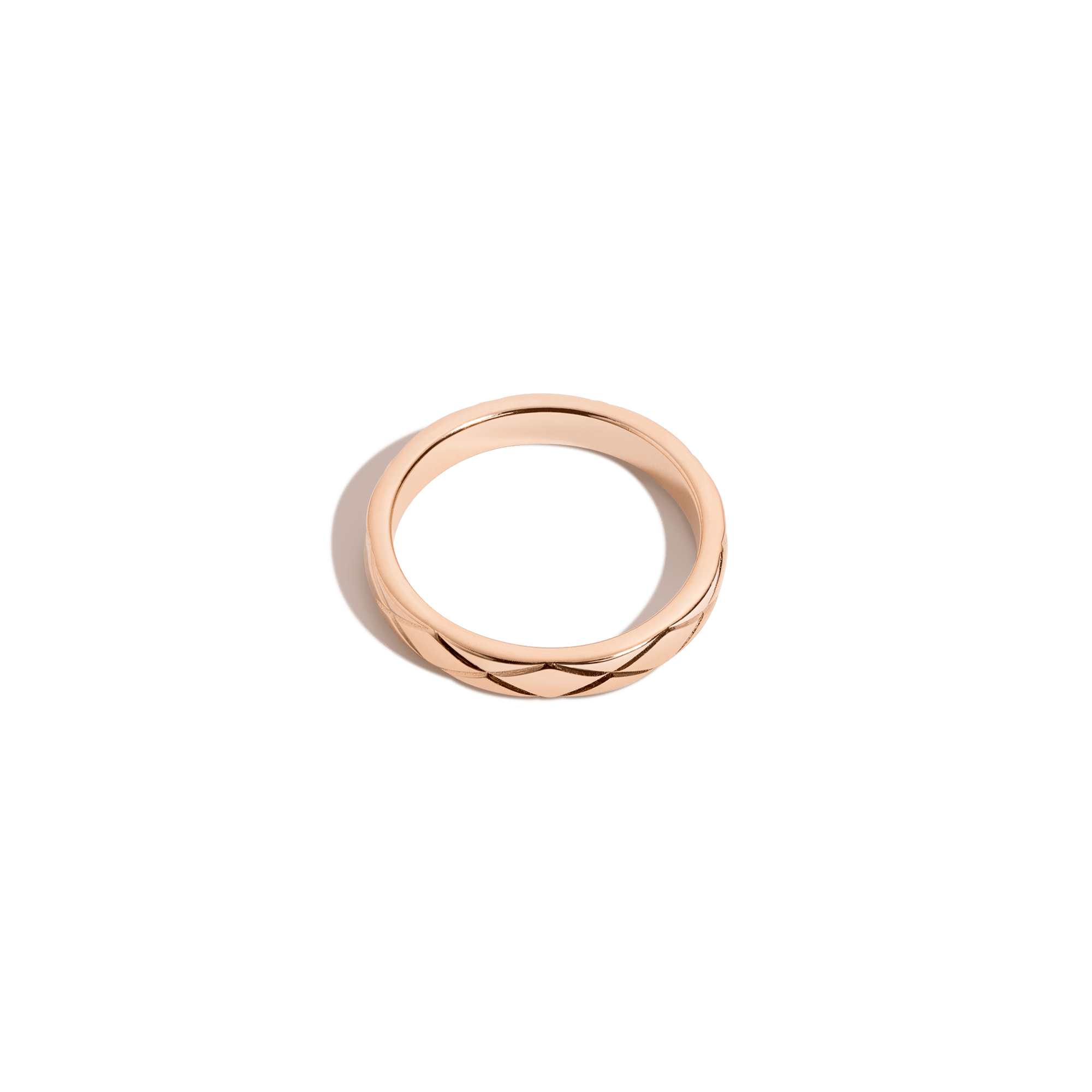 Mini Quilted Gold Ring