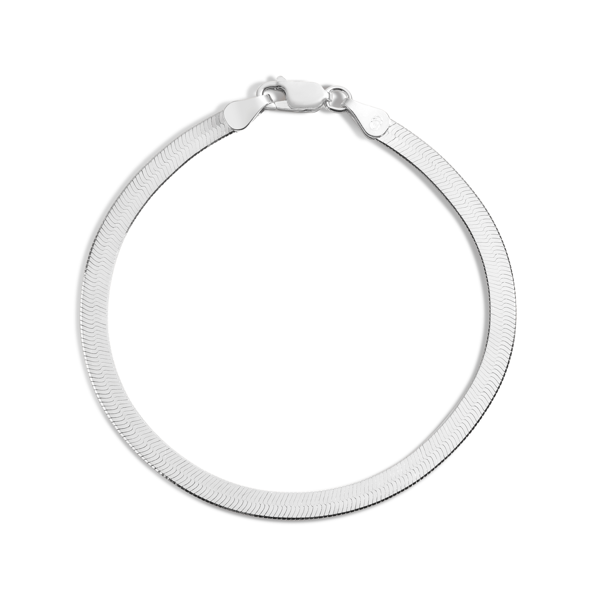 Gold Herringbone Chain Bracelet