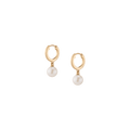 Pearl Huggie Earrings