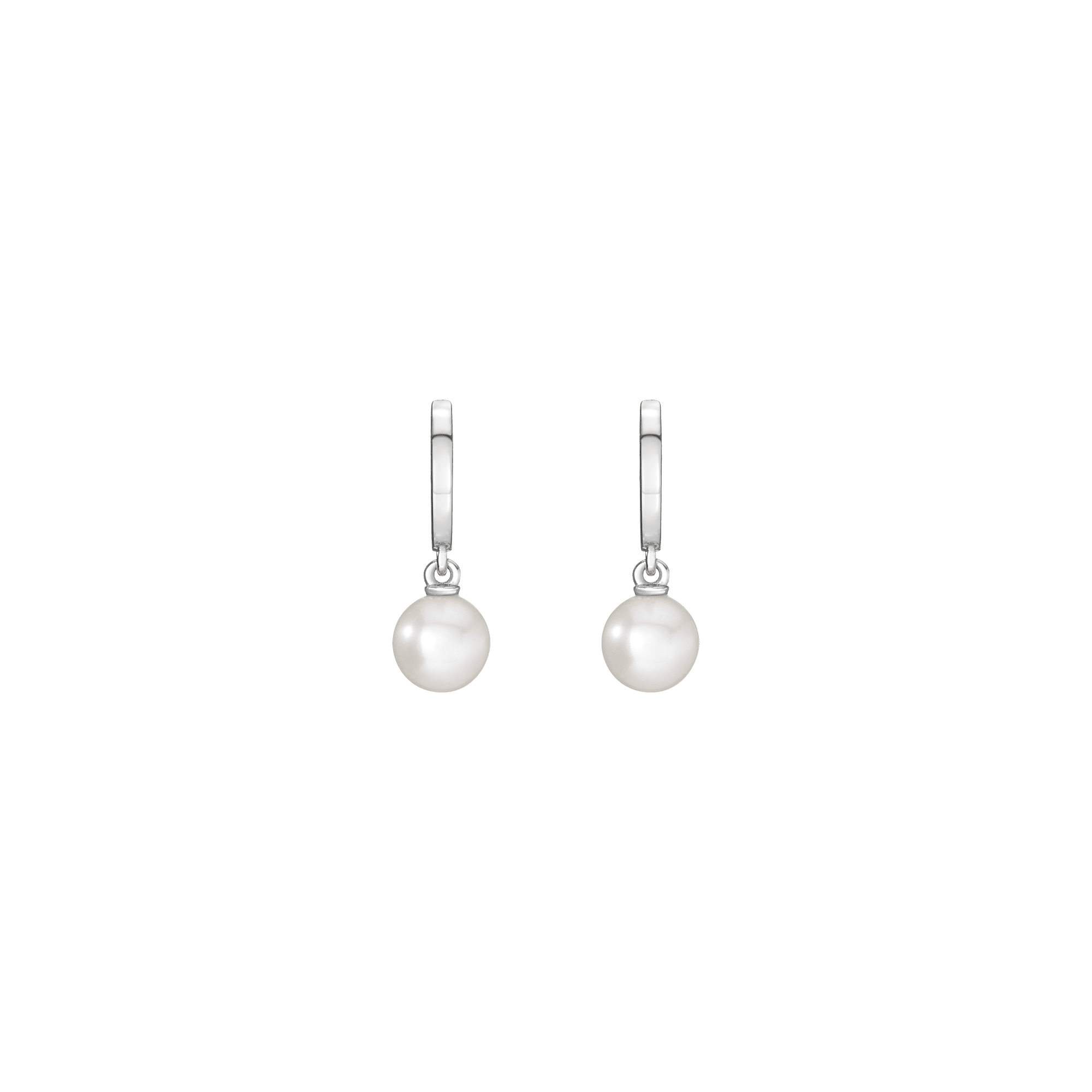 Pearl Huggie Earrings