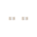 Baguette Lab Grown Diamond Illusion Studs (Large)