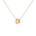 Column Pendant Necklace Vermeil 14k 18k Yellow Gold First
