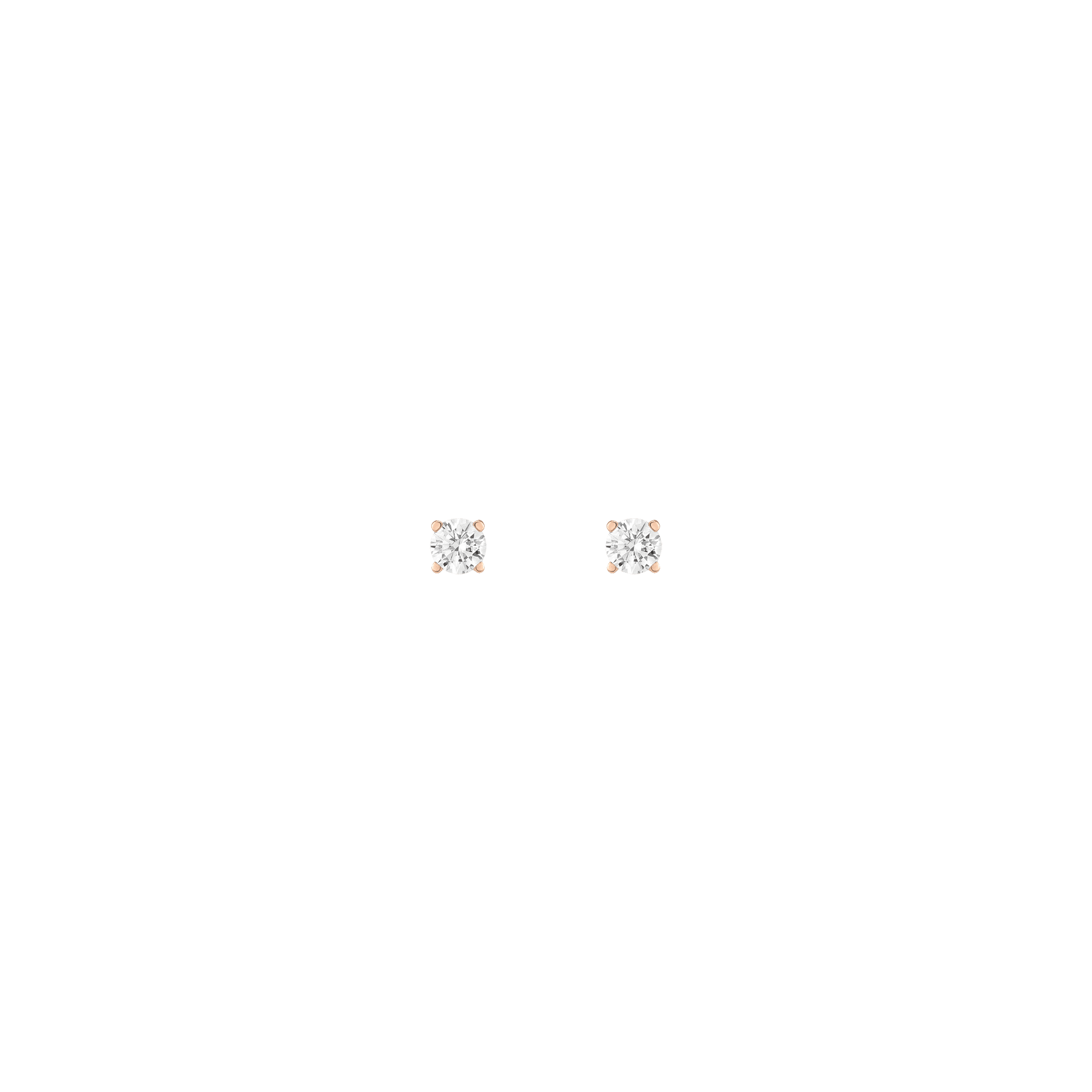 Lab Grown Diamond Stud Earrings - Single