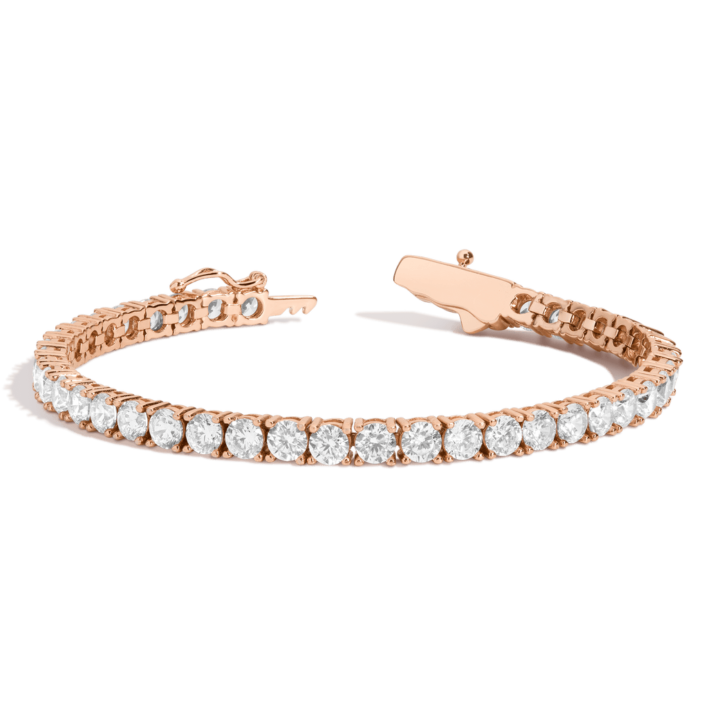 Lab Grown White Sapphire Tennis Bracelet