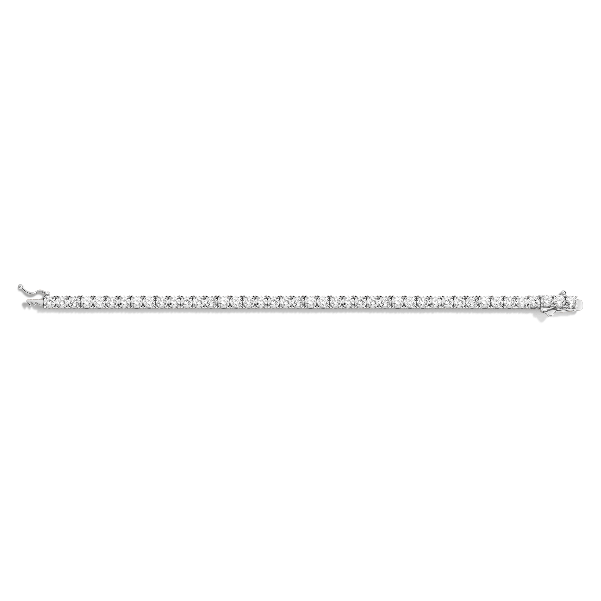 Lab Grown White Sapphire Tennis Bracelet - 10ct