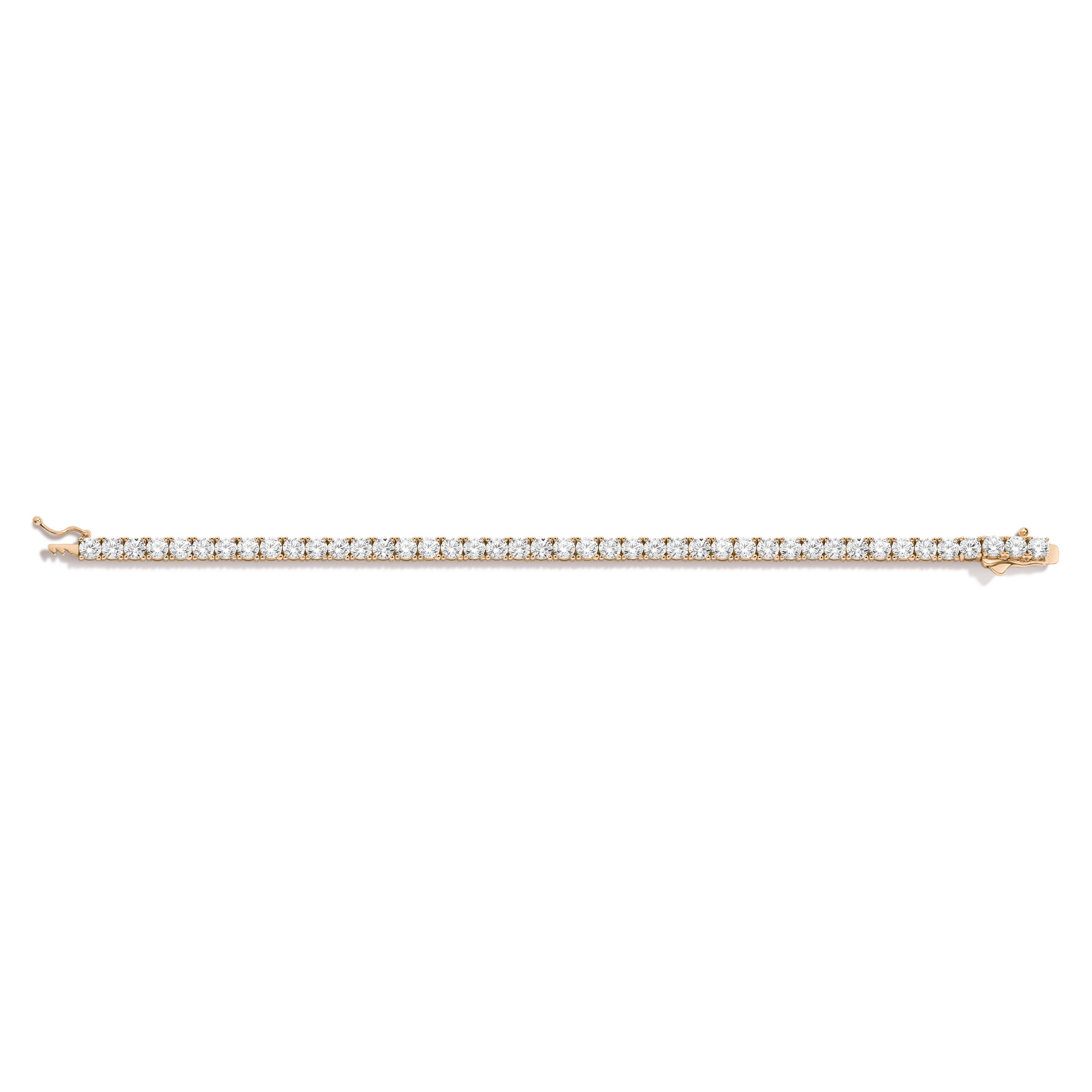 Lab Grown White Sapphire Tennis Bracelet - 10ct