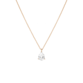 Pear Gemstone Solitaire Necklace