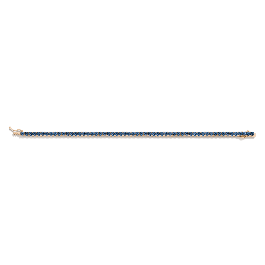 Lab Grown Blue Sapphire Tennis Bracelet