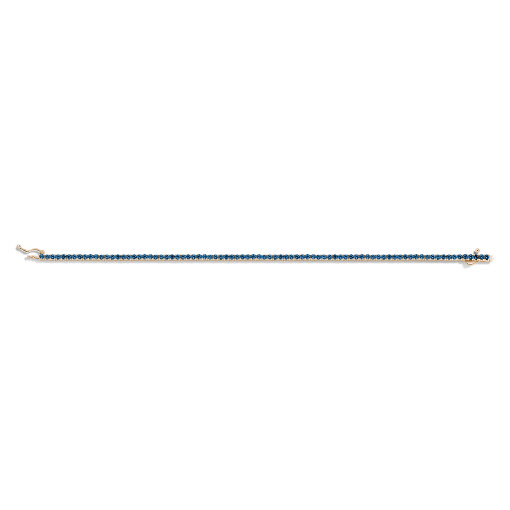 Lab Grown Blue Sapphire Tennis Bracelet
