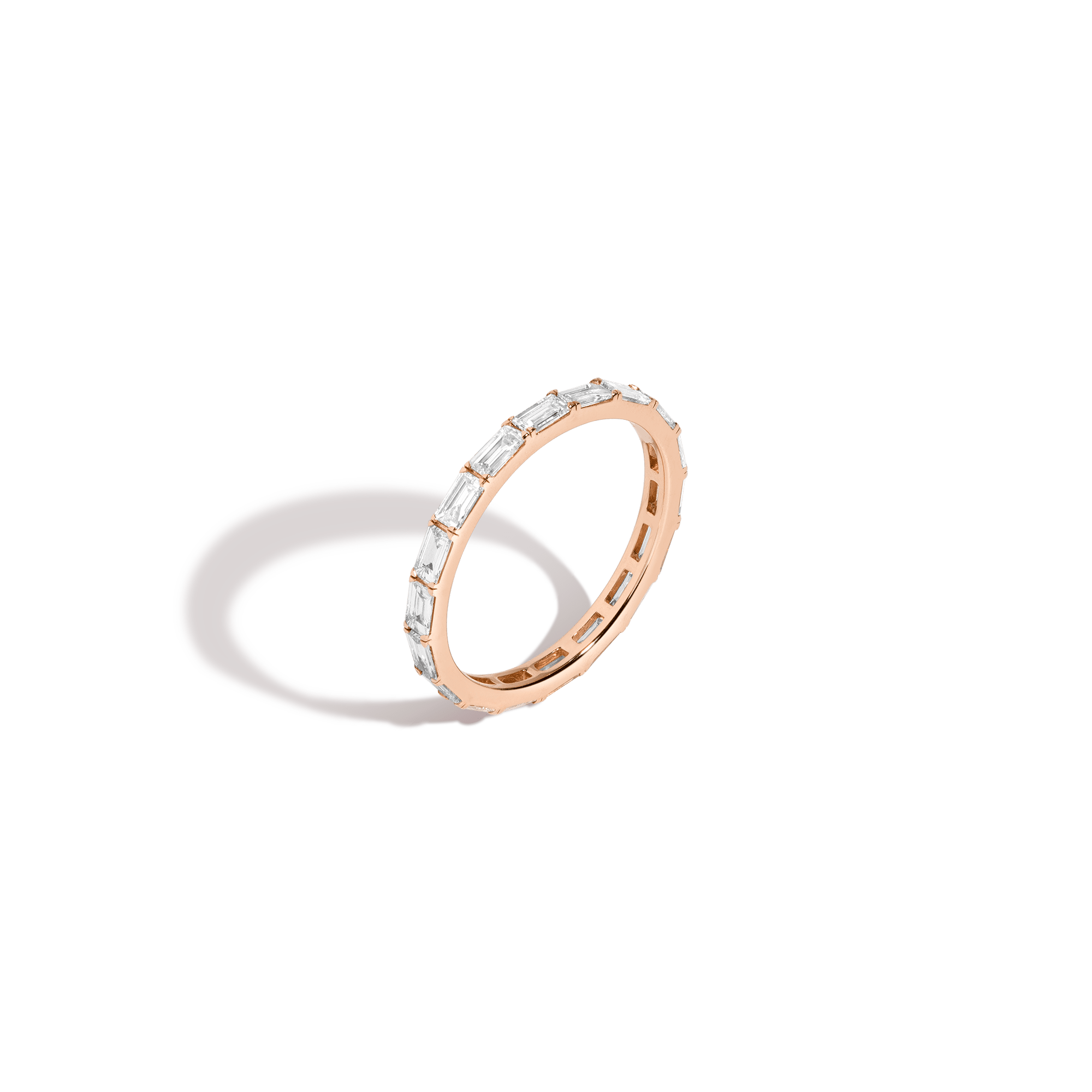 Horizontal Baguette Lab Grown Diamond Eternity Ring