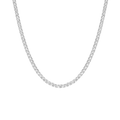 Lab Grown White Sapphire Tennis Necklace - 22ct