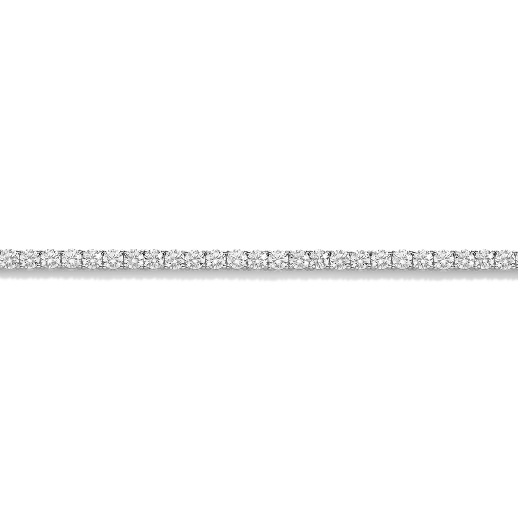 Lab Grown White Sapphire Tennis Necklace